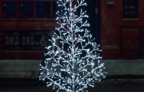 Lighted Metal Christmas Trees